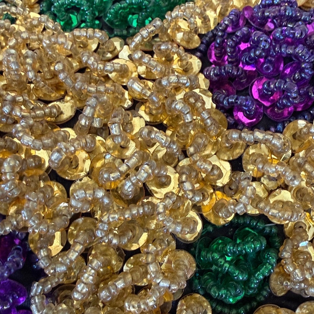 MARDI GRAS ladies beaded vintage small bag very good condition - Picture 12 of 12